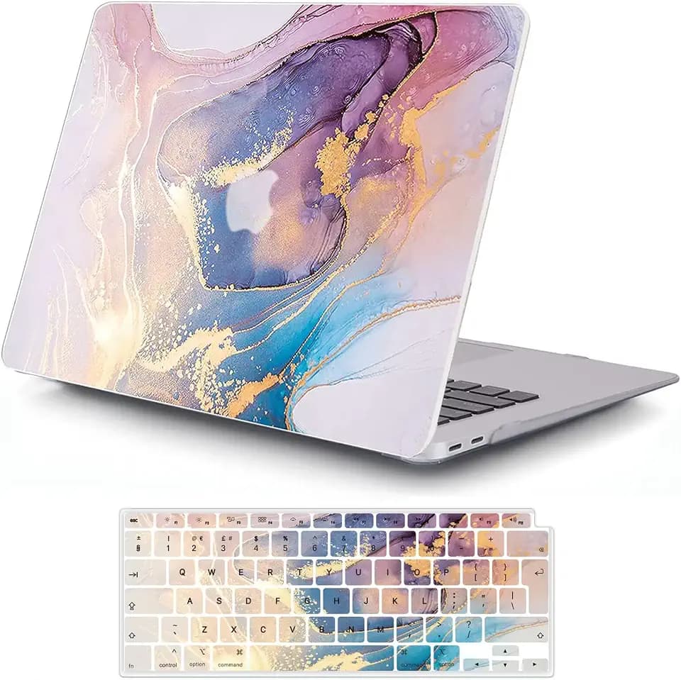 MOKASE Hülle Kompatibel mit MacBook Air 13 Zoll M1 2021-2018, White Gold