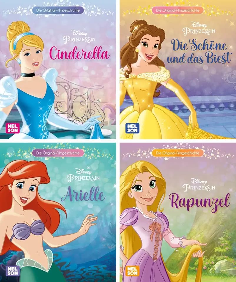Nelson Mini-Bücher: Disney Prinzessin 13-16: 24 Mini-Bücher im Display