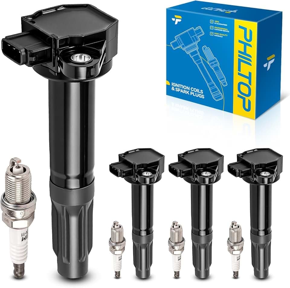 PHILTOP UF668 Ignition Coil Pack and Spark Plug Kit Fits Subaru Outback
