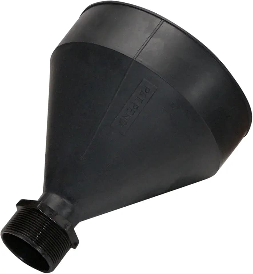 Funnel King 32400 3 Quart Drum Funnel with 2 Inch Threaded Spout, 9-3/16 in Tall, 7-1/2 in Top ID, 250 Degree Max Temp