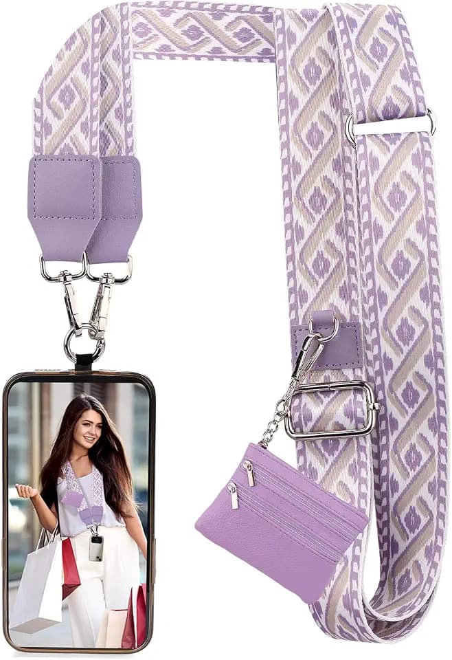 XANGNIER Clip and Go Strap for Phone with Wallet Crossbody,Multicolor 15