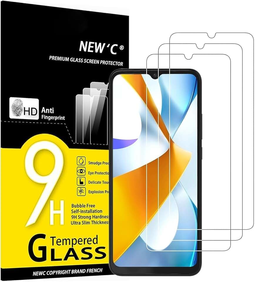 NEW'C Schutzfolie für Xiaomi Poco C40 für Panzerglas
