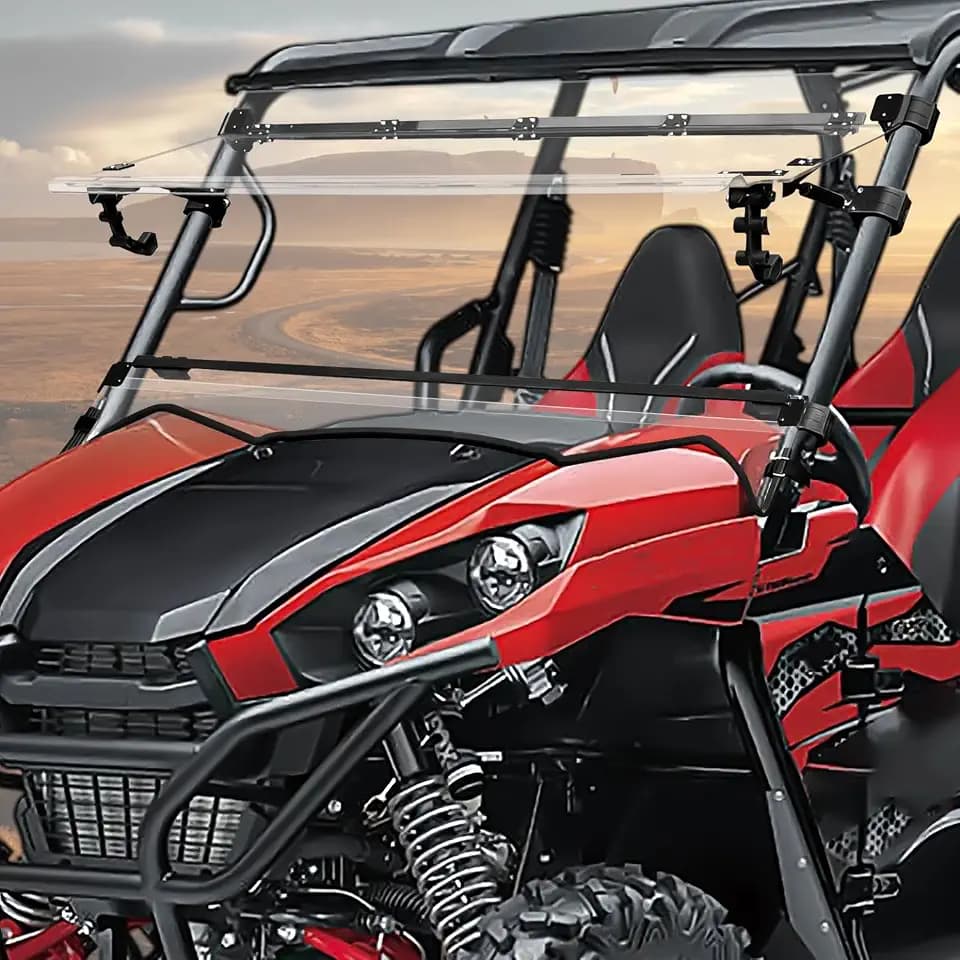 Teryx 800 Flip Up Windshield, Open/Vented/Closed