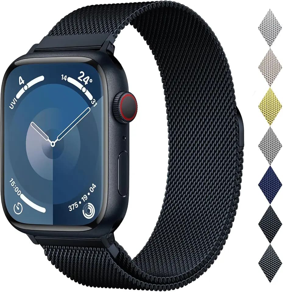 Milanese Loop Compatible with Apple Watch Bands 46 44 45 49mm Men and Women