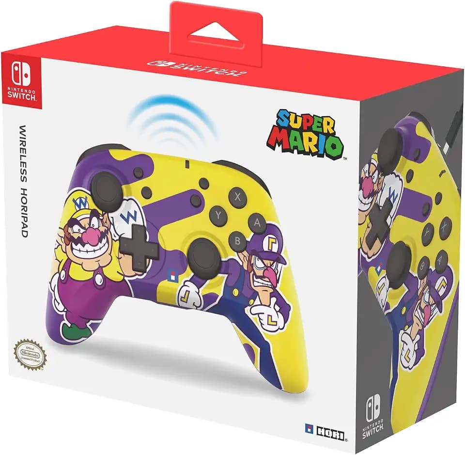Hori Nintendo Switch Wireless HORIPAD (Wario & Waluigi) - Officially Licensed By Nintendo - Nintendo Switch