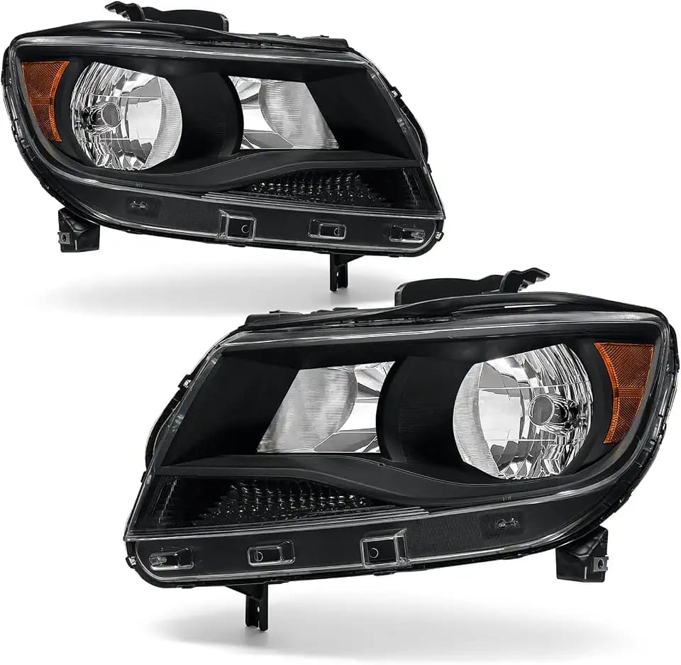 for 2015-2021 Chevy Colorado Headlights Assembly Black Pair