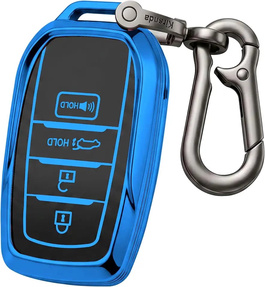 Kirsnda Key fob Cover Compatible with Toyota,TPU Protection Key Case
