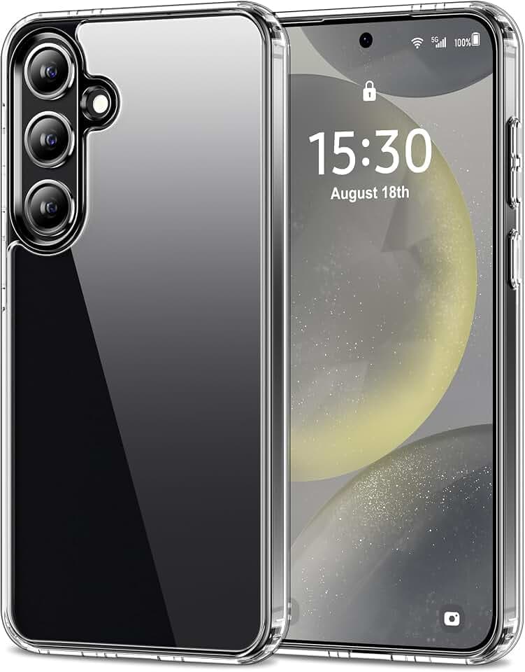 HOOMIL Hülle für Samsung Galaxy S24, Anti-Vergilbung, Transparent