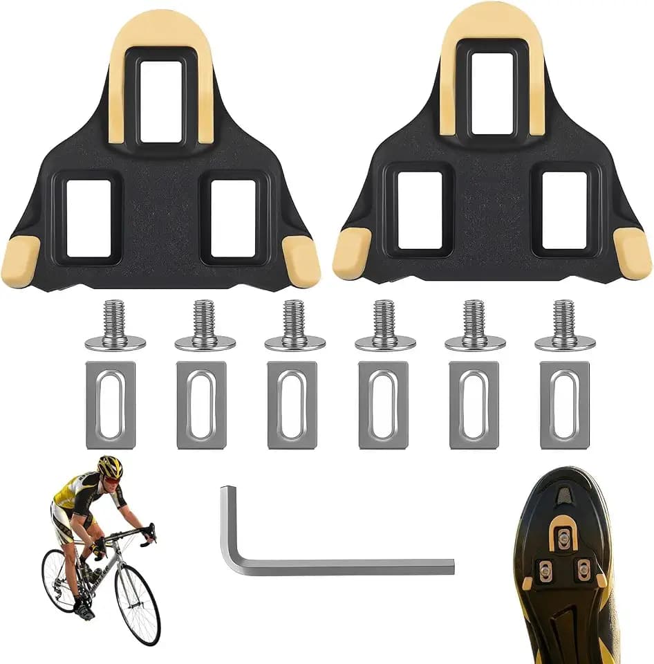 SPD SL Cleats, SPD Pedale, Fahrradpedale Cleats, SPD-Cleats mit Rutschfesten Cleat Fahrrad Stollen Schuhplattenset Rennrad Pedal Fahrradzubehör Set für Rennräder und Indoor-Bikes