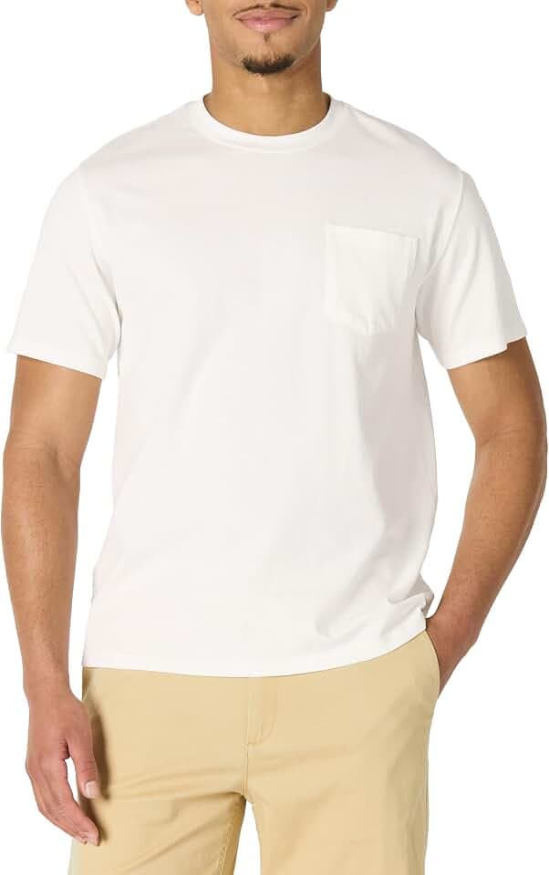 Amazon Essentials Men's Relaxed-Fit Heavyweight Cotton T-Shirt, Loose Fit