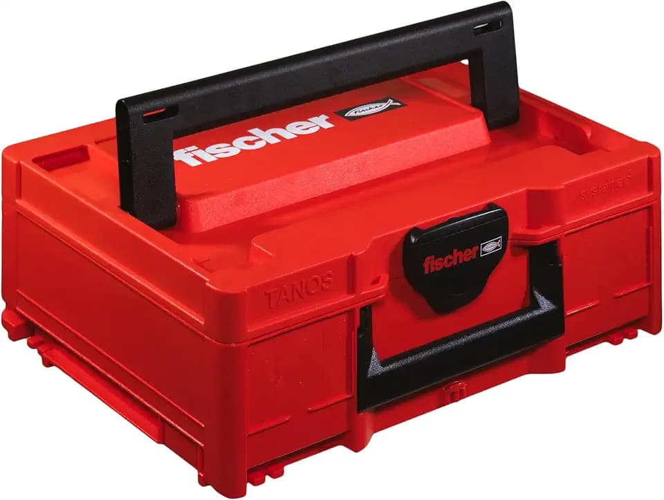 fischer Systainer M137, praktische und robuste Aufbewahrungs- und Transportbox, systemkompatibel und stapelbar, individuell anpassbar, Einhandbedienung für Ein einfaches Handling