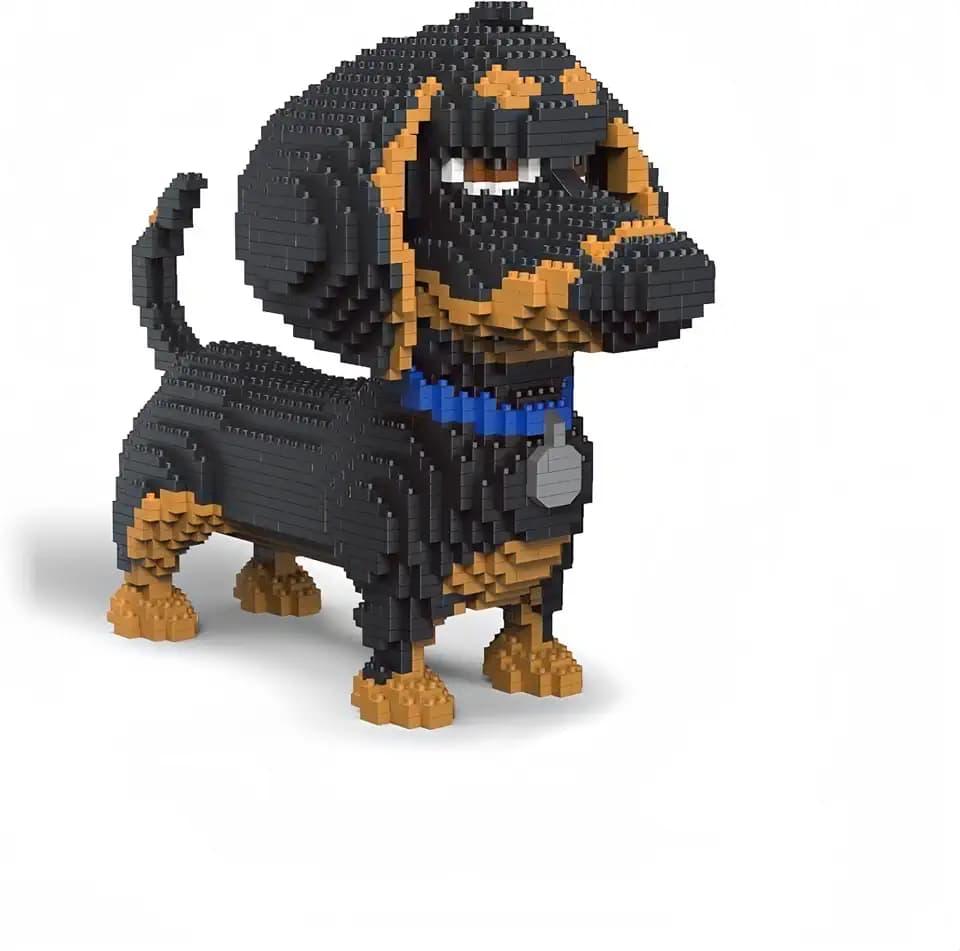 9inch Long Dachshund Model Micro Mini Building Blocks Set