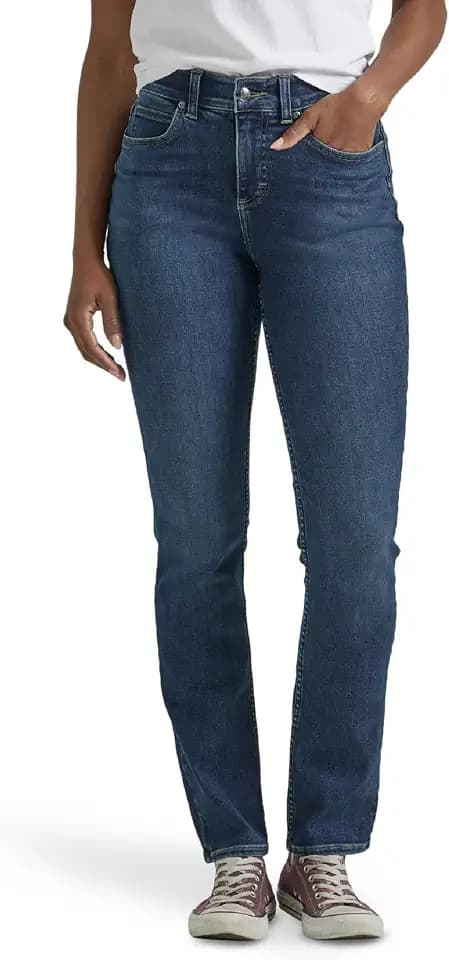 Lee Women's Ultra Lux Comfort with Flex Motion Straight Leg Jean