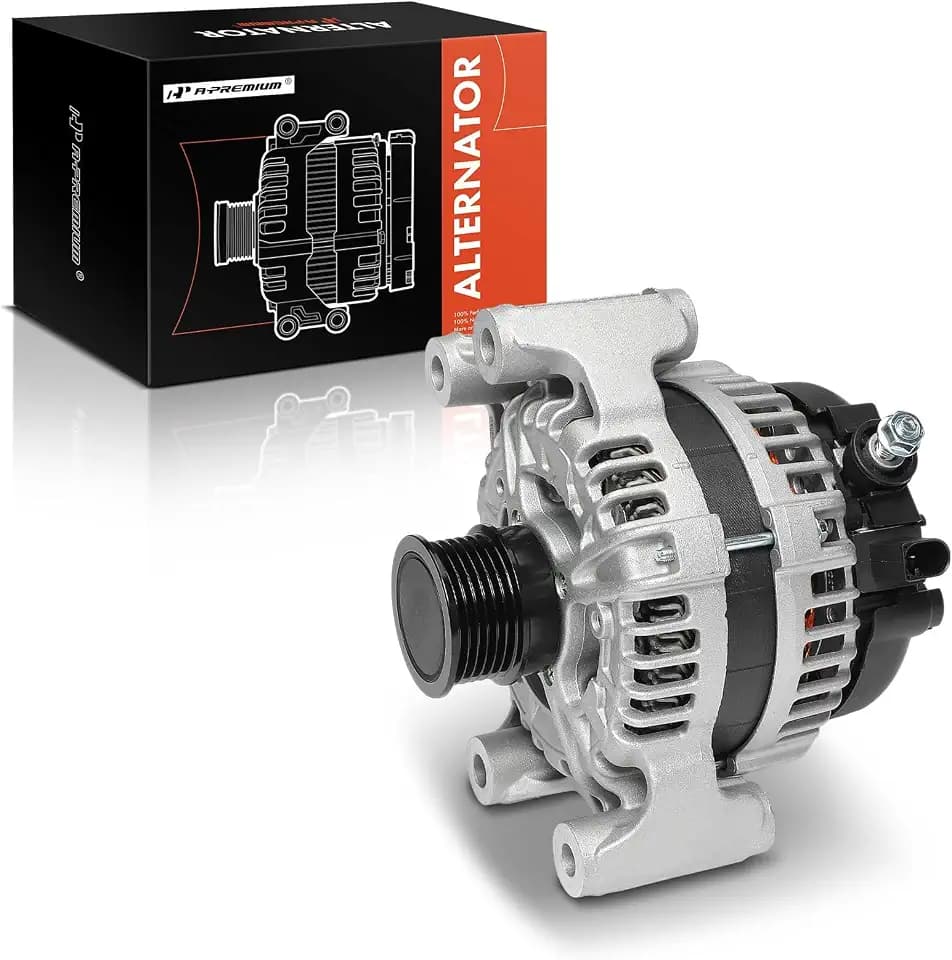 A-Premium Alternator, 12V 180A 6-Groove Decoupler Pulley CCW