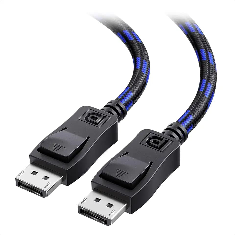 Cable Matters [VESA Certified] 32.4Gbps Braided DisplayPort Cable, 6ft