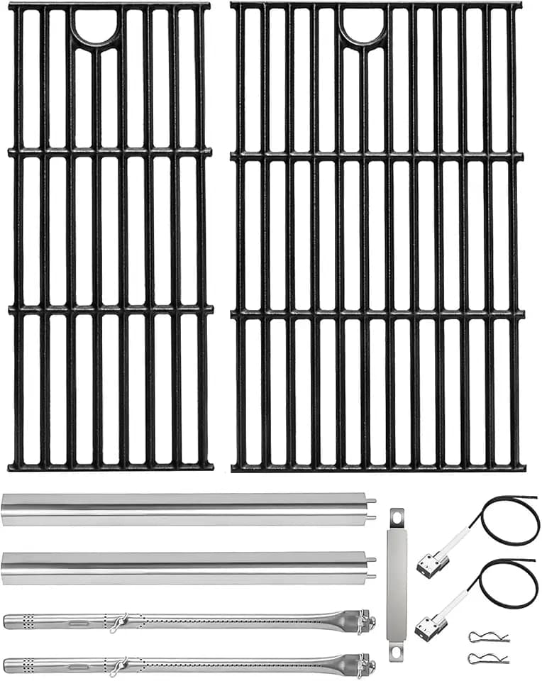DELSbbq 17" Grates & Grill Parts Kit for Charbroil Performance 2 Burner