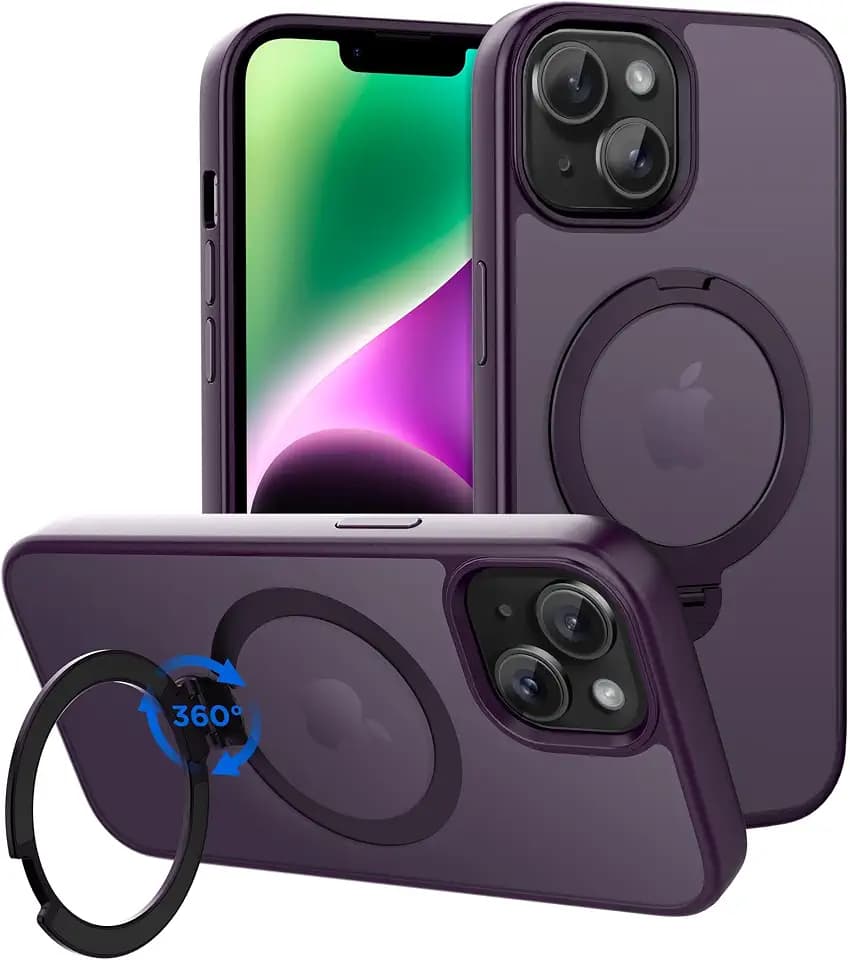 CACOE Magnetic Case for iPhone 13/14 with Stand, Compatible with MagSafe