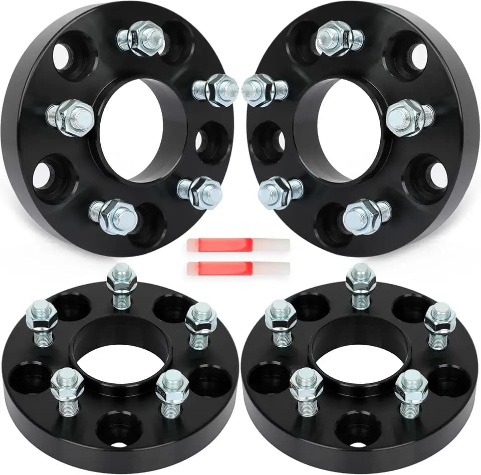 SCITOO 4Pcs 5x5 to 5x4.5 Wheel Adapters 1 inch for Jeep Wrangler 2007-2018
