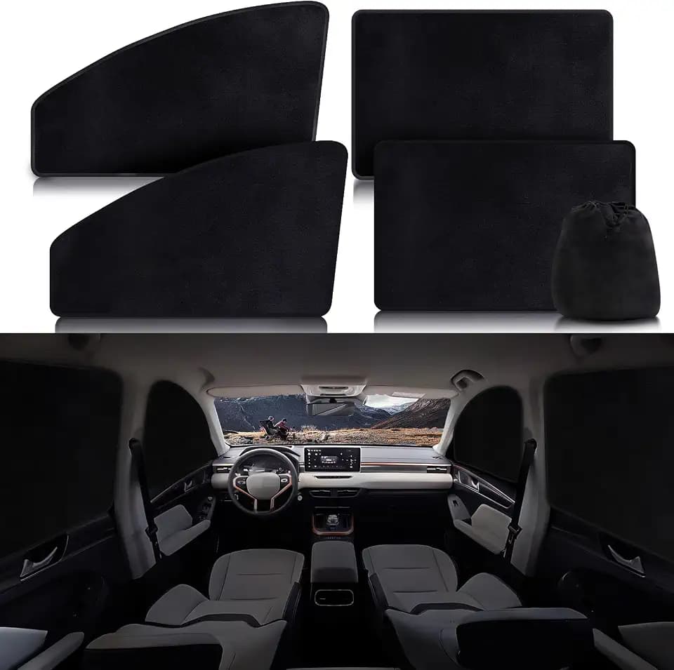 ZATOOTO Magnetic Car Window Shades 4PCS, Car Window Covers Ultimate Privacy