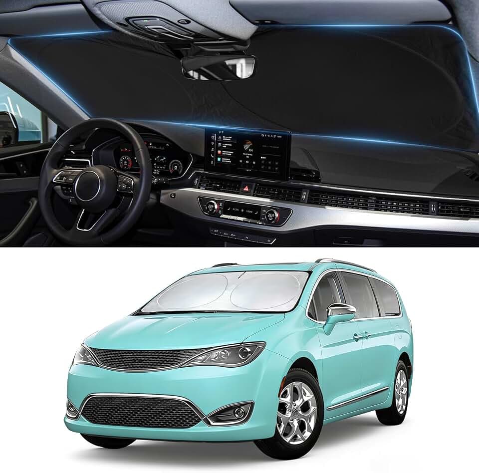 Sunshade for Chrysler Pacifica 2017-2025 2026 Windshield Sun Shade Shield