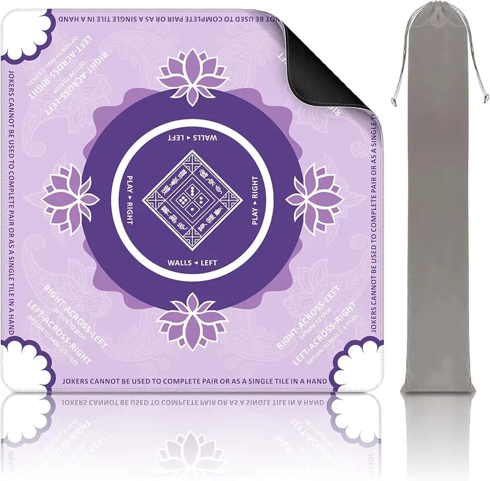 Mahjong Mat for Table, American Mahjong Mat(Purple)