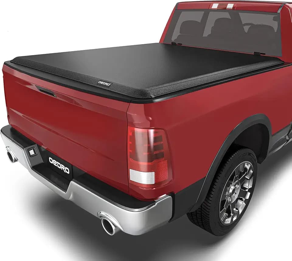 OEDRO Soft Roll Up Truck Bed Tonneau Cover Fit for 2019-2026 Ram 1500 6.4ft