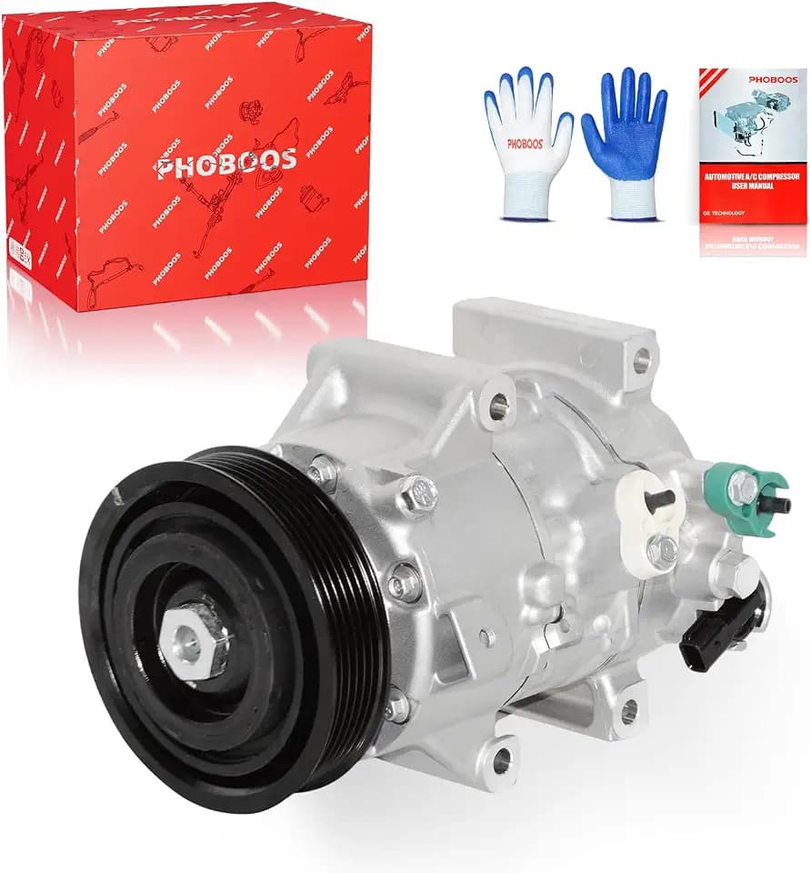 PHOBOOS A/C Compressor with Clutch Compatible with Hyundai Sonata