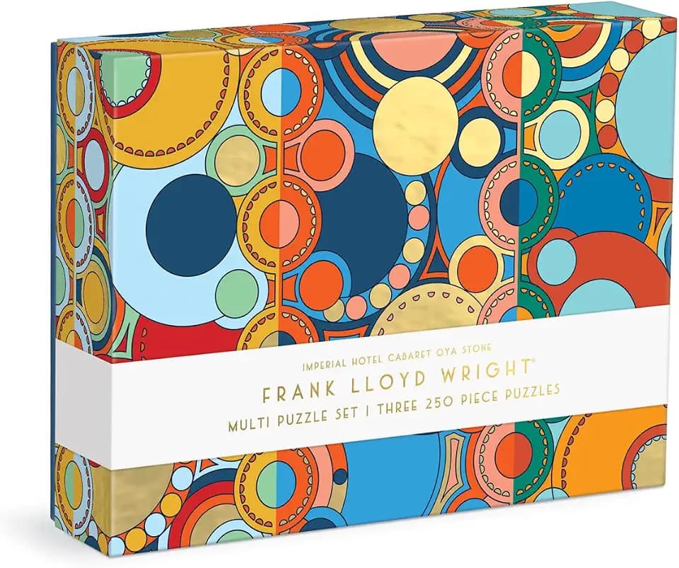 Galison - Frank Lloyd Wright Imperial Hotel Multi Puzzle Set for Adults