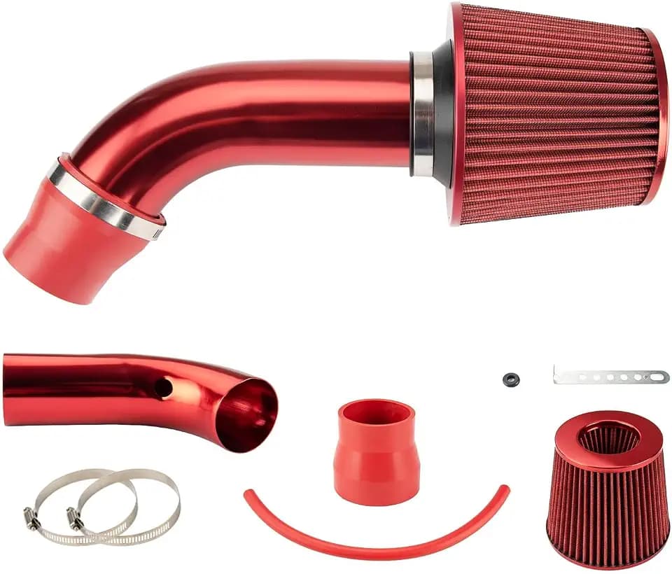 3" Universal Cold Air Intake Kit (Red)