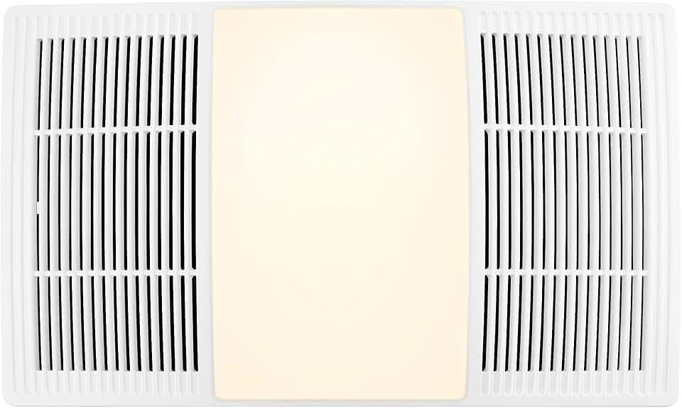 Broan-NuTone FG80HBS Heater Ventilation Grille/Cover with Dimmable LED and Color Adjustable CCT Lighting, for Bathroom Fans, 80 CFM (Fan not included)