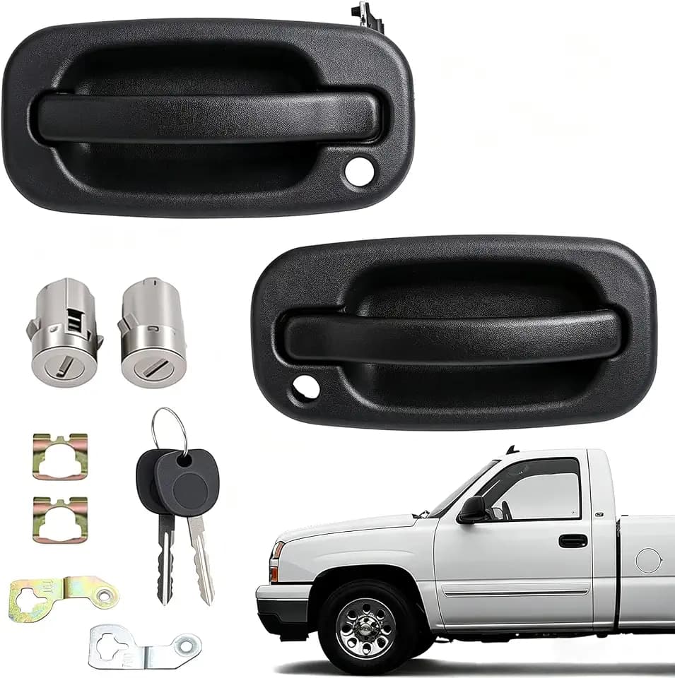 Exterior Door Handles, Silverado, Sierra, 15034985, 15034986, 2Pair