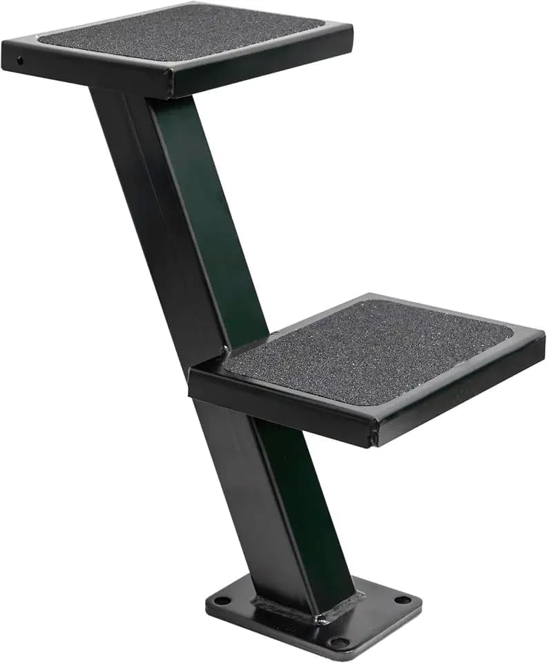 Extreme Max 3006.6827 Galvanized Trailer Tongue Step - Double, Black