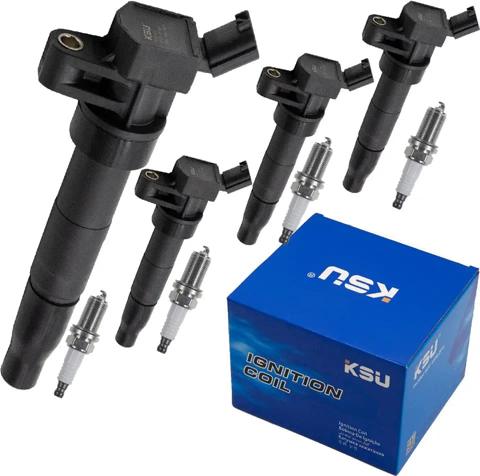 KSU Coil pack & Spark Plug compatible with Hyundai Tucson 2.0L L4 2011 2012 2013