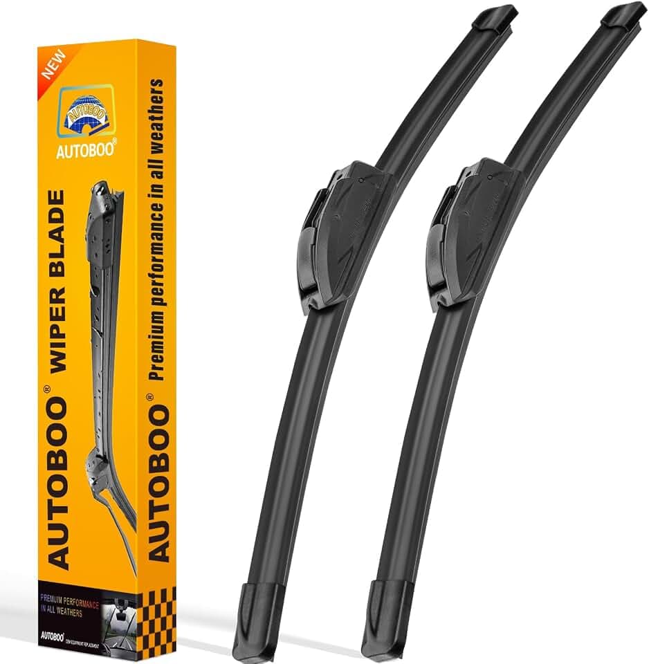AUTOBOO 26" and 24" Windshield Wipers Blades (Pack Of 2)