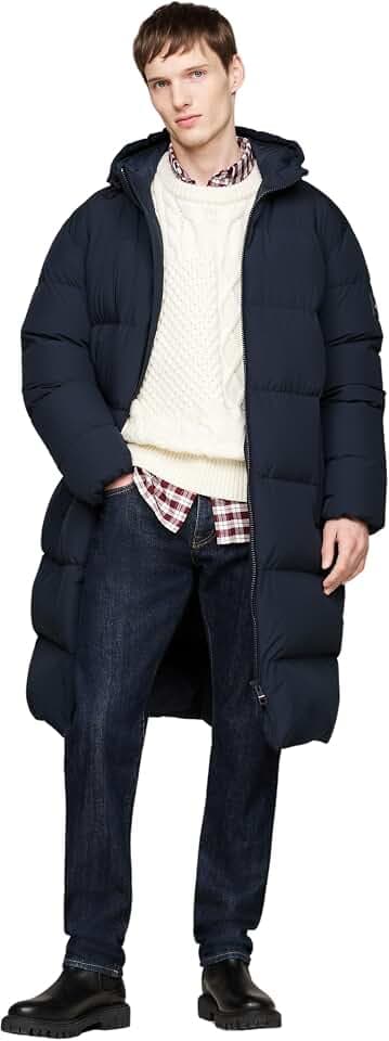 Tommy Hilfiger Herren Mantel Down Parka Steppmantel