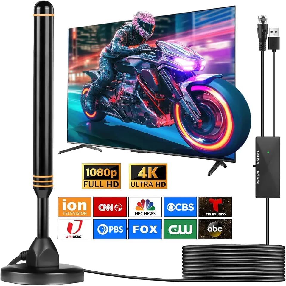 TV Antenna for Smart TV Indoor, Digital TV Antenna for Local Channels