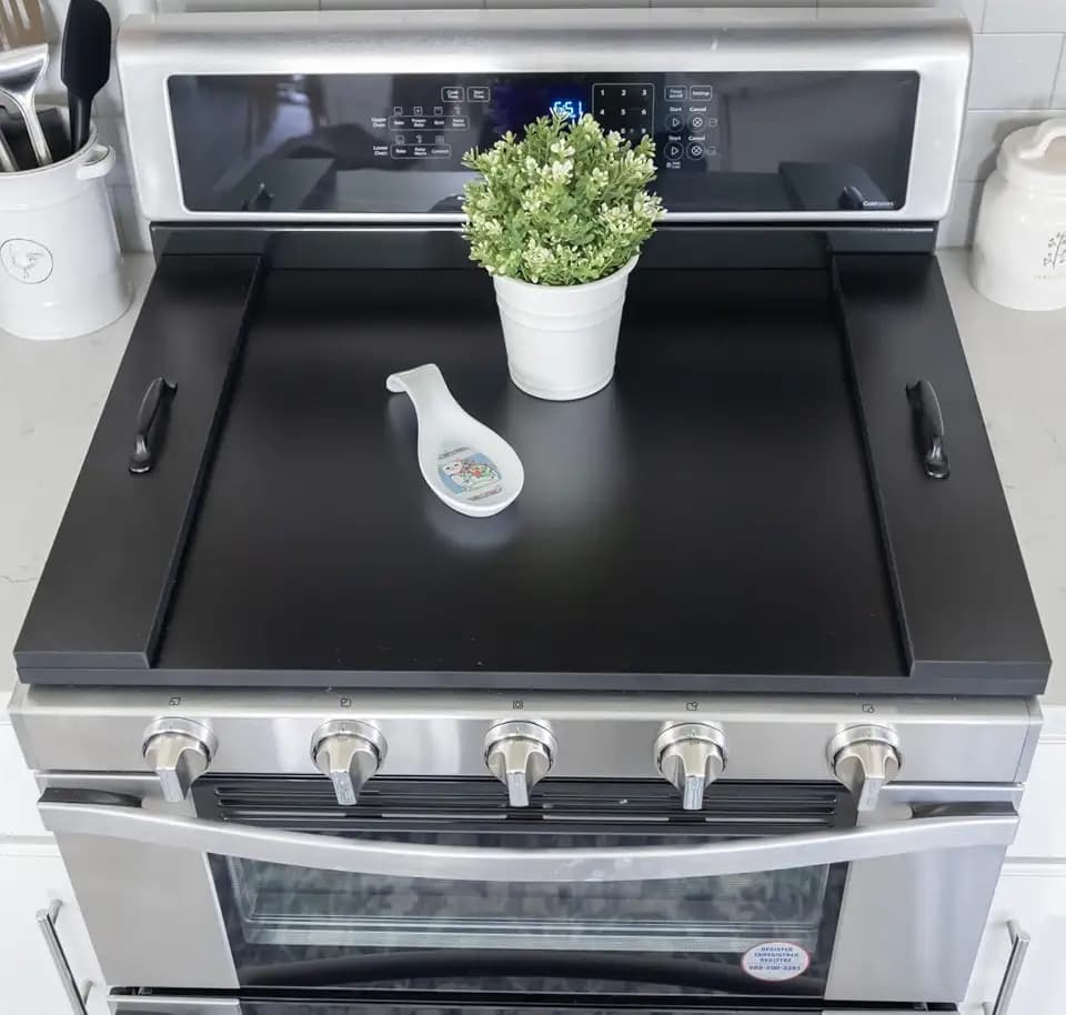 Noodle Board Stove Cover with Handles for Electric and Gas Stove Top Covers