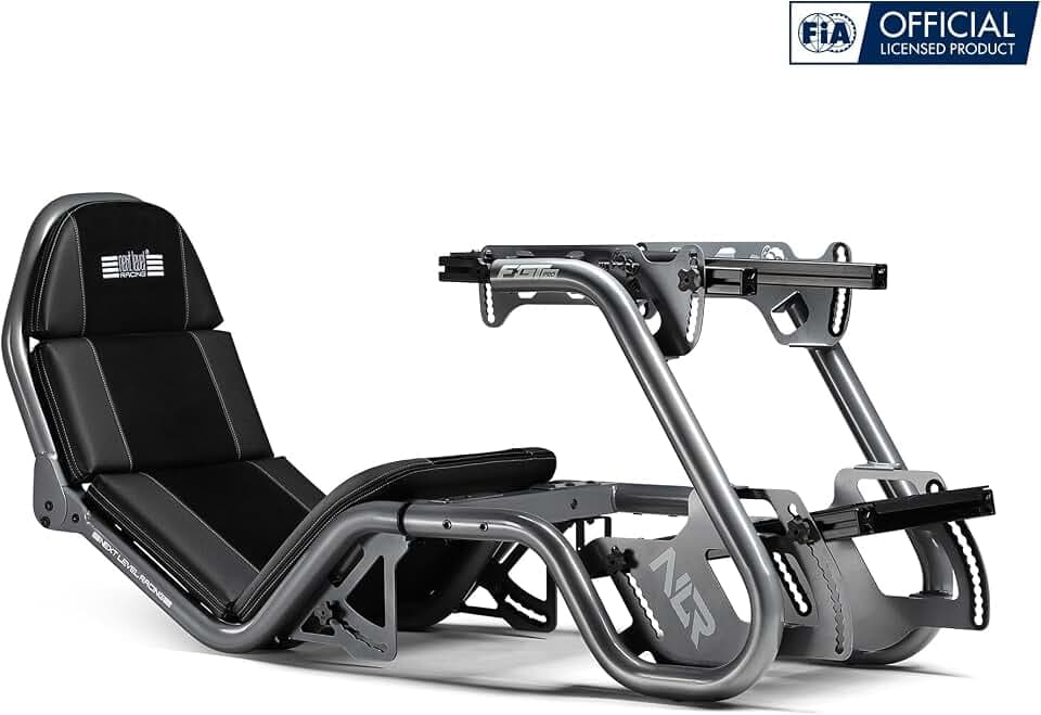 Next Level Racing F-GT Pro Formula and GT Racing Simulator Cockpit - Grey Edition (NLR-R002)