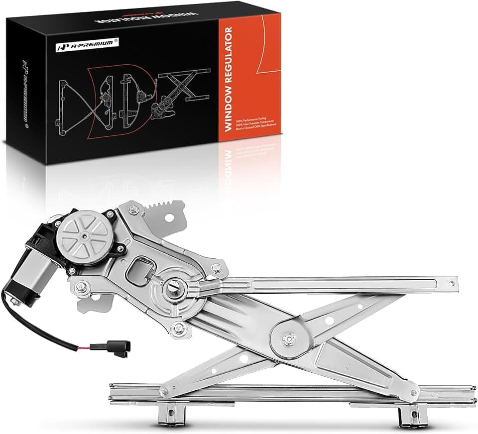 A-Premium Front Driver Side Power Window Regulator with Motor (2-Pin)