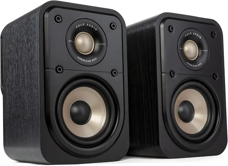 Polk Audio Signature Elite ES10 Surround Speakers, Pair, Stunning Black
