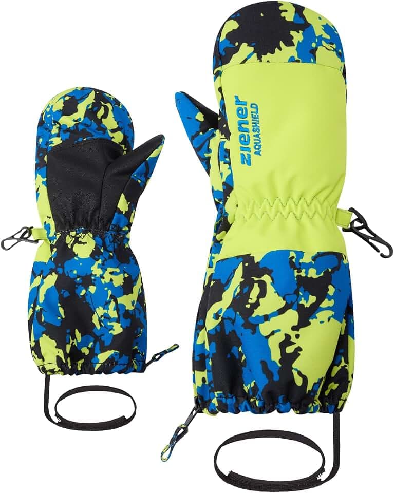 Ziener Kleinkind LEVI-Z Ski-Fäustling/Wintersport | wasserdicht, Lange Stulpe, Langer Zipper