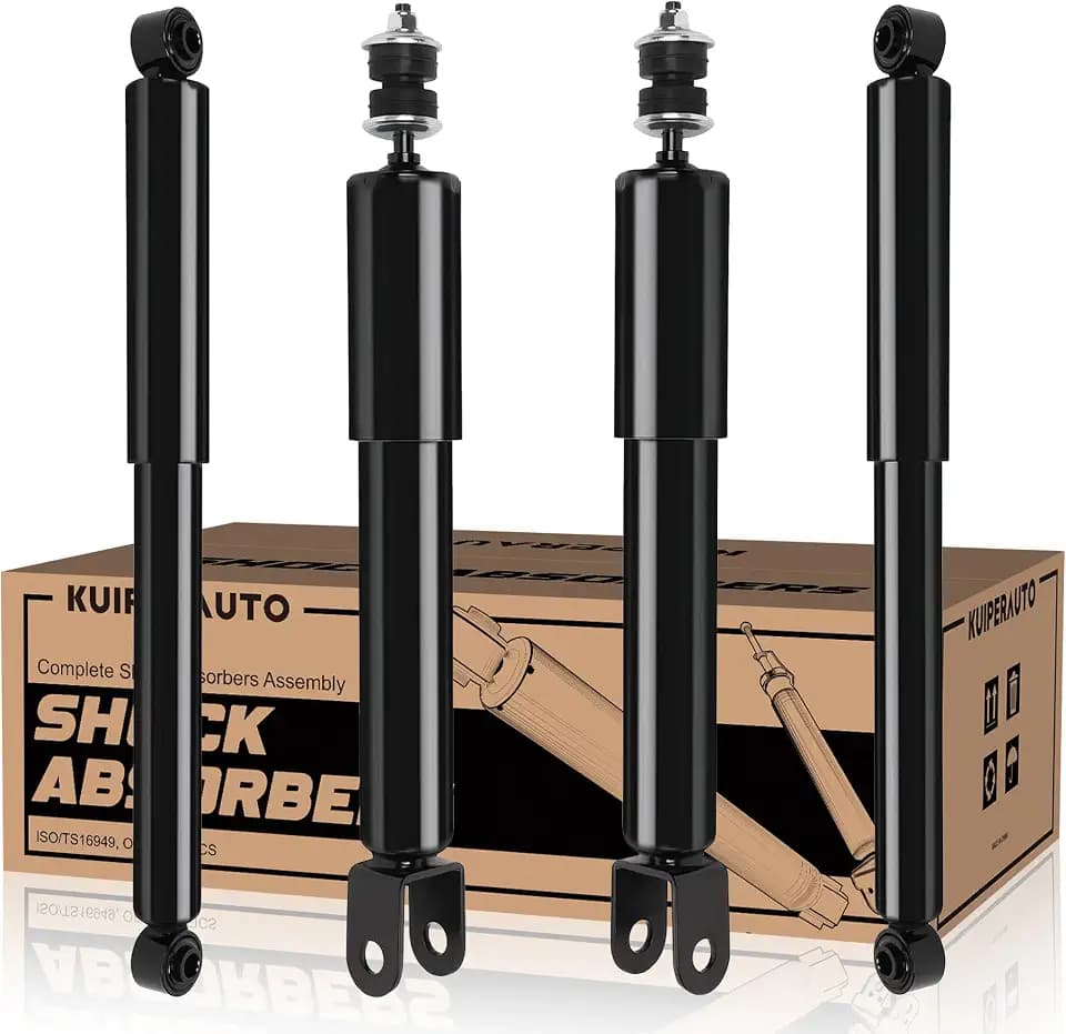 KUIPERAUTO Front and Rear Complete Shock Absorbers Struts Assembly Set 344381 344384 37178 Compatible for 2002-2006 Chevy Tahoe Avalanche Suburban/GMC Yukon Yukon XL Shocks strut Replacement 4PCS