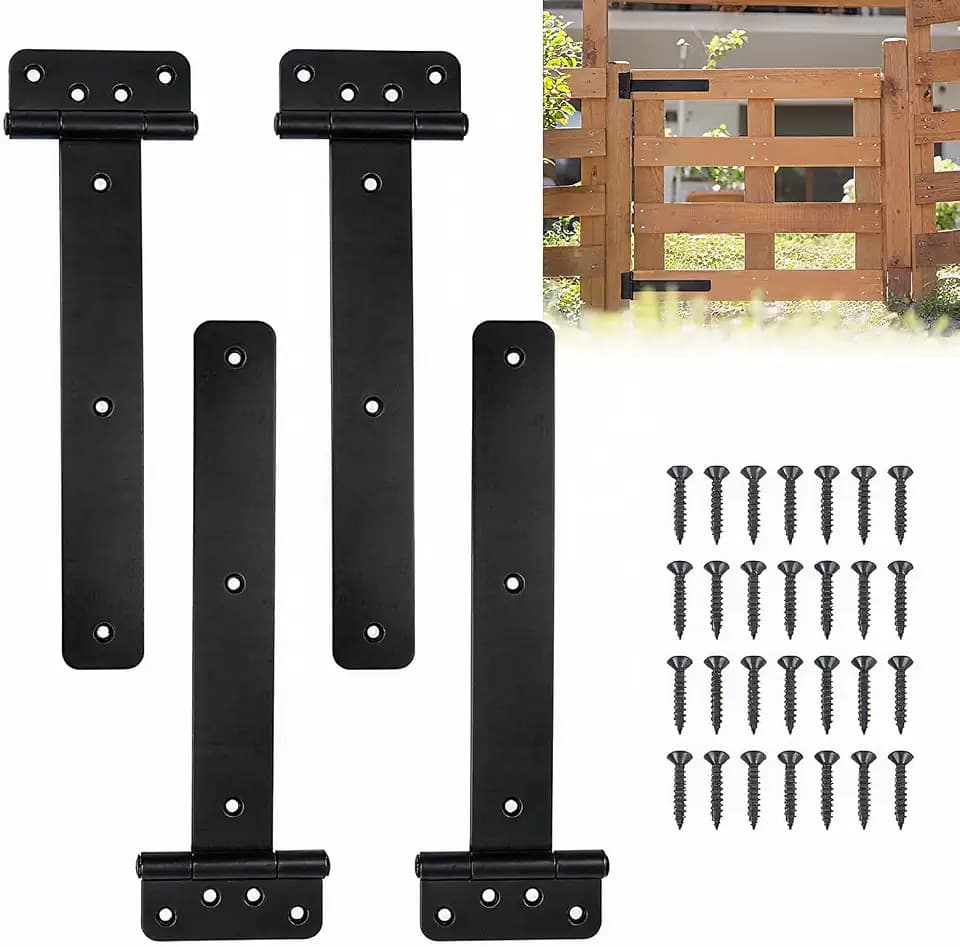 4 Pack 13" Large Heavy Duty Gate Hinges Gate Tee Hinge