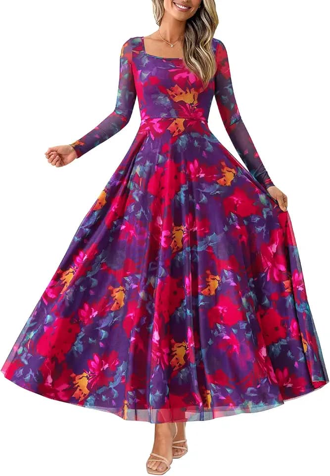 BTFBM Women Boho Maxi Dress Fall 2026 Wedding Guest Dresses