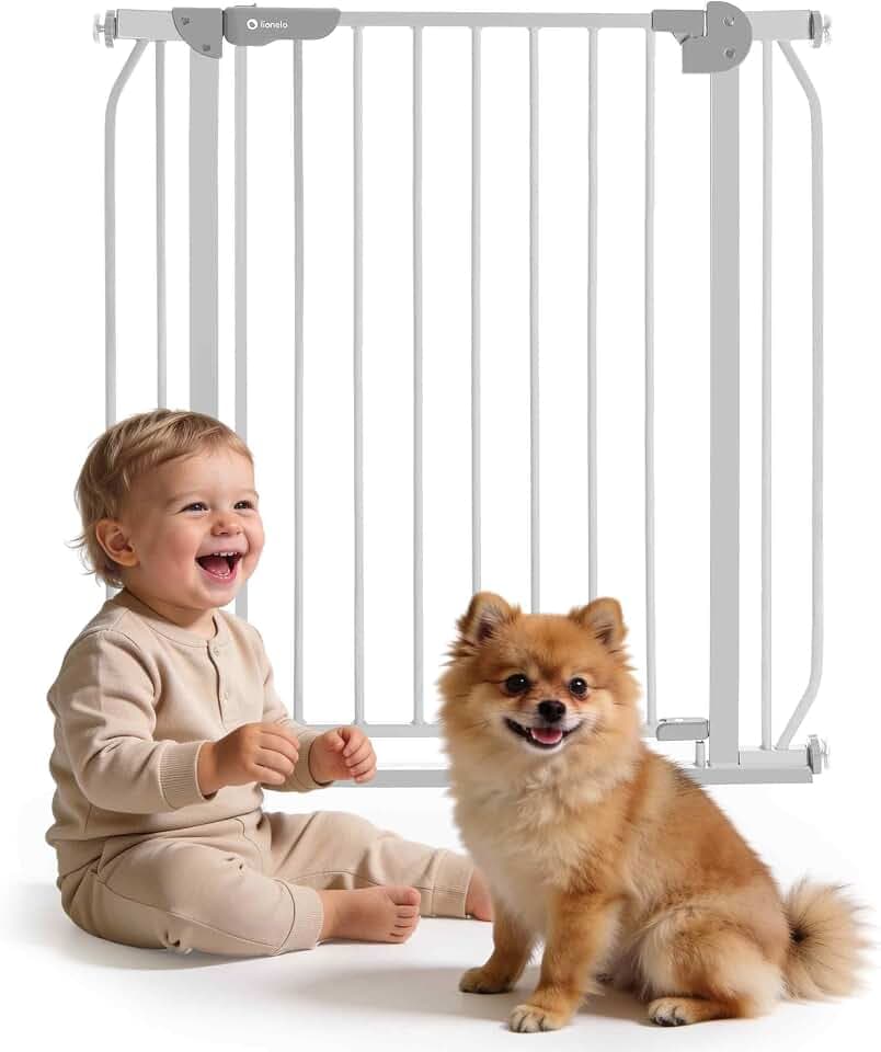 Lionelo Truus Slim Treppenschutzgitter ohne Bohren 75–105 cm