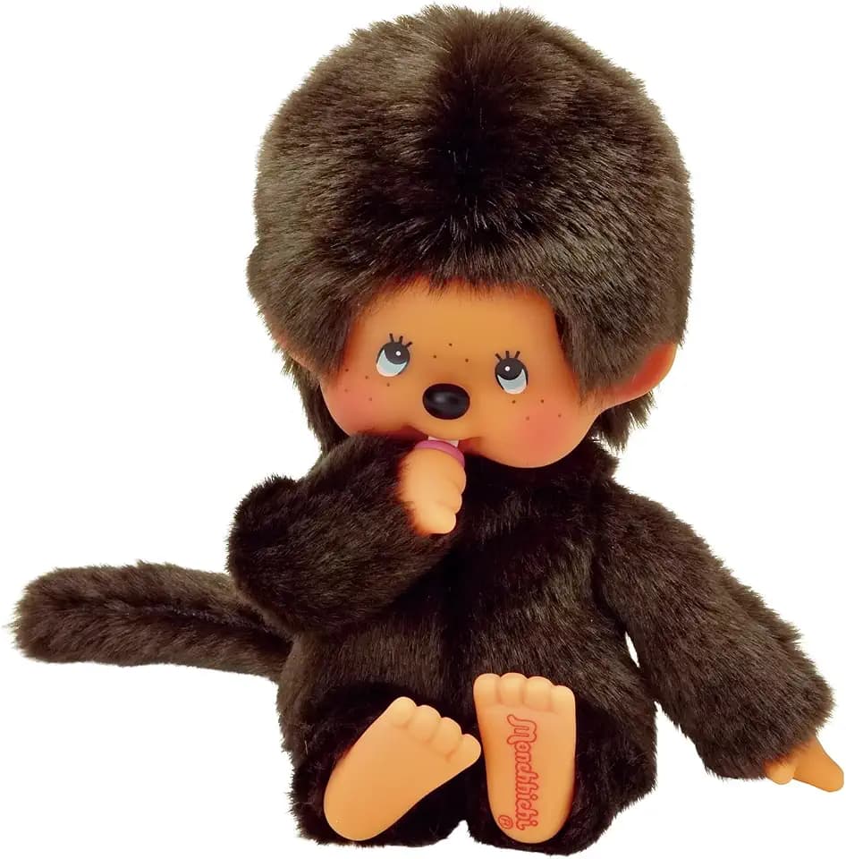 BANDAI - Monchhichi - Kuscheltier Monchhichi Original - Ikonisches Affenkuscheltier der 80er Jahre, Superweiches Kuscheltier 20 cm für Kinder - Spielzeug für Kinder ab 2 Jahren - 84637 