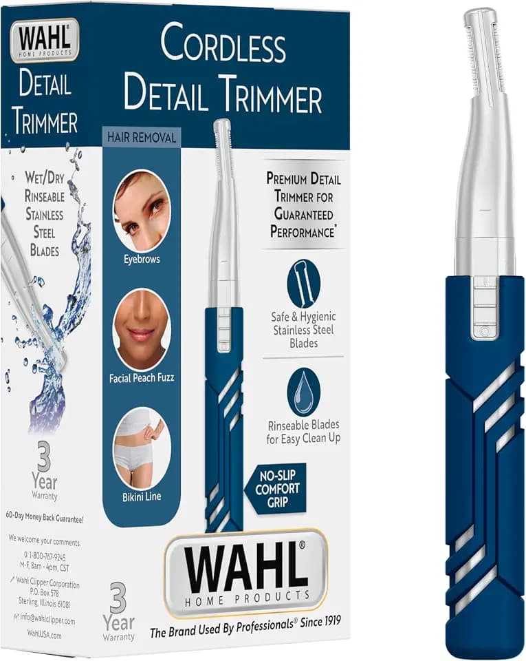 Wahl Lithium Battery Dual Sided Eyebrow, Bikini & Face Trimmer for Women
