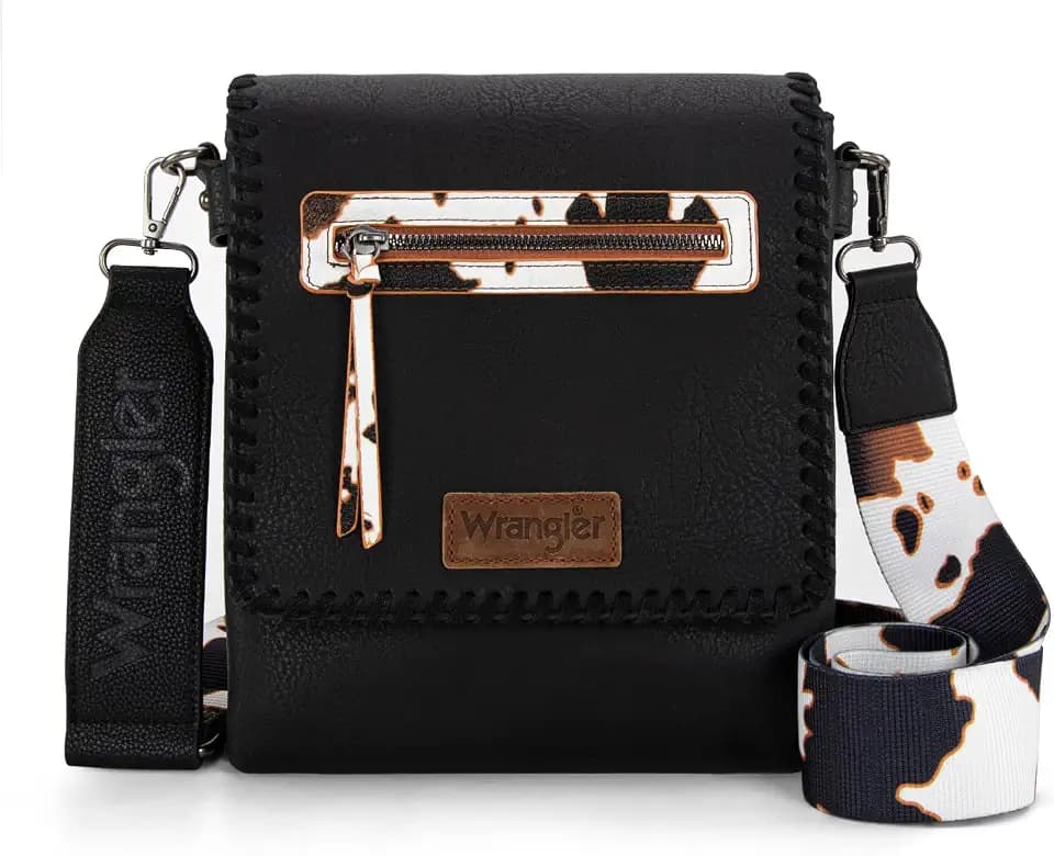 Wrangler Crossbody Bags for Women Vintage Hand Woven Shoulder Purse