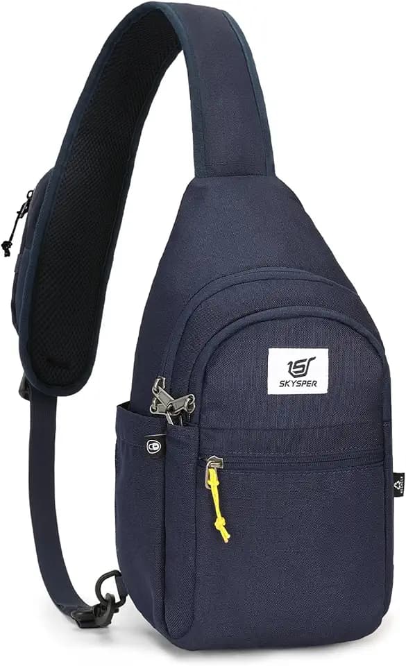 SKYSPER Sling Bag RFID Anti-Theft Crossbody Bag Recycled Travel Cross Body Bag Shoulder Sling Daypack
