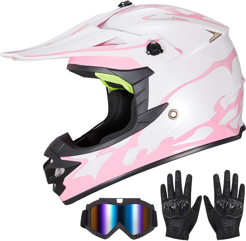 Youth Kids Dirt Bike Helmet,DOT Approved Full Face Motocross Set